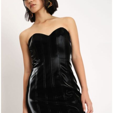Mini Vestido Com Decote Coração