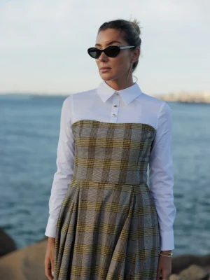 Vestido com efeito Blusa Scripta Ksbewoman Store 1